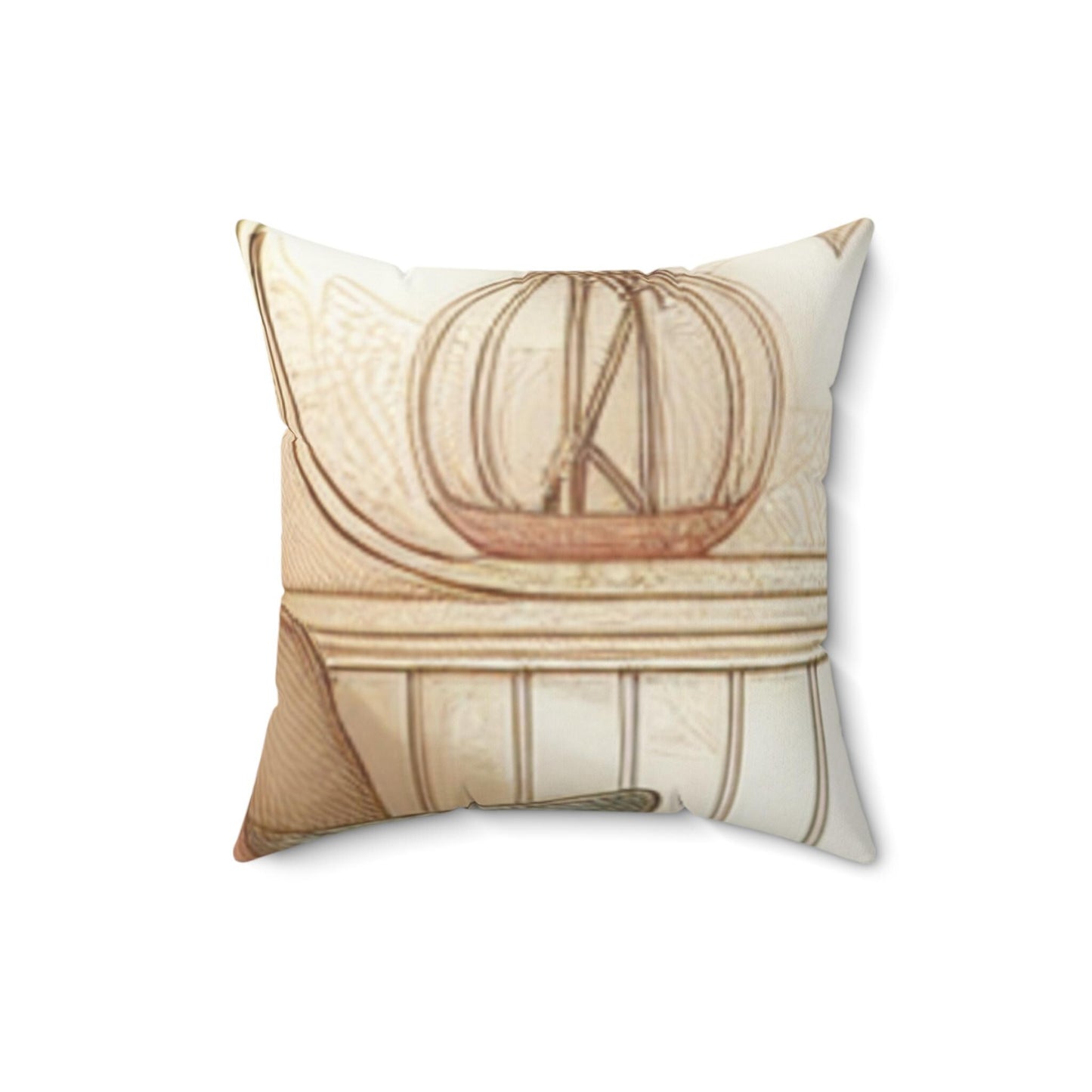 Soft Spun Polyester Square Throw Pillow - Durable Decorative Cushion for Cozy Home Living Room Decor - Toddcraft