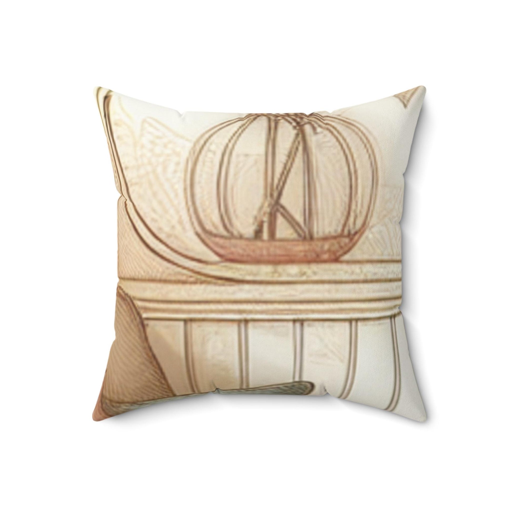 Soft Spun Polyester Square Throw Pillow - Durable Decorative Cushion for Cozy Home Living Room Decor - Toddcraft