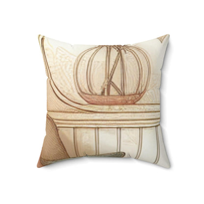 Soft Spun Polyester Square Throw Pillow - Durable Decorative Cushion for Cozy Home Living Room Decor - Toddcraft