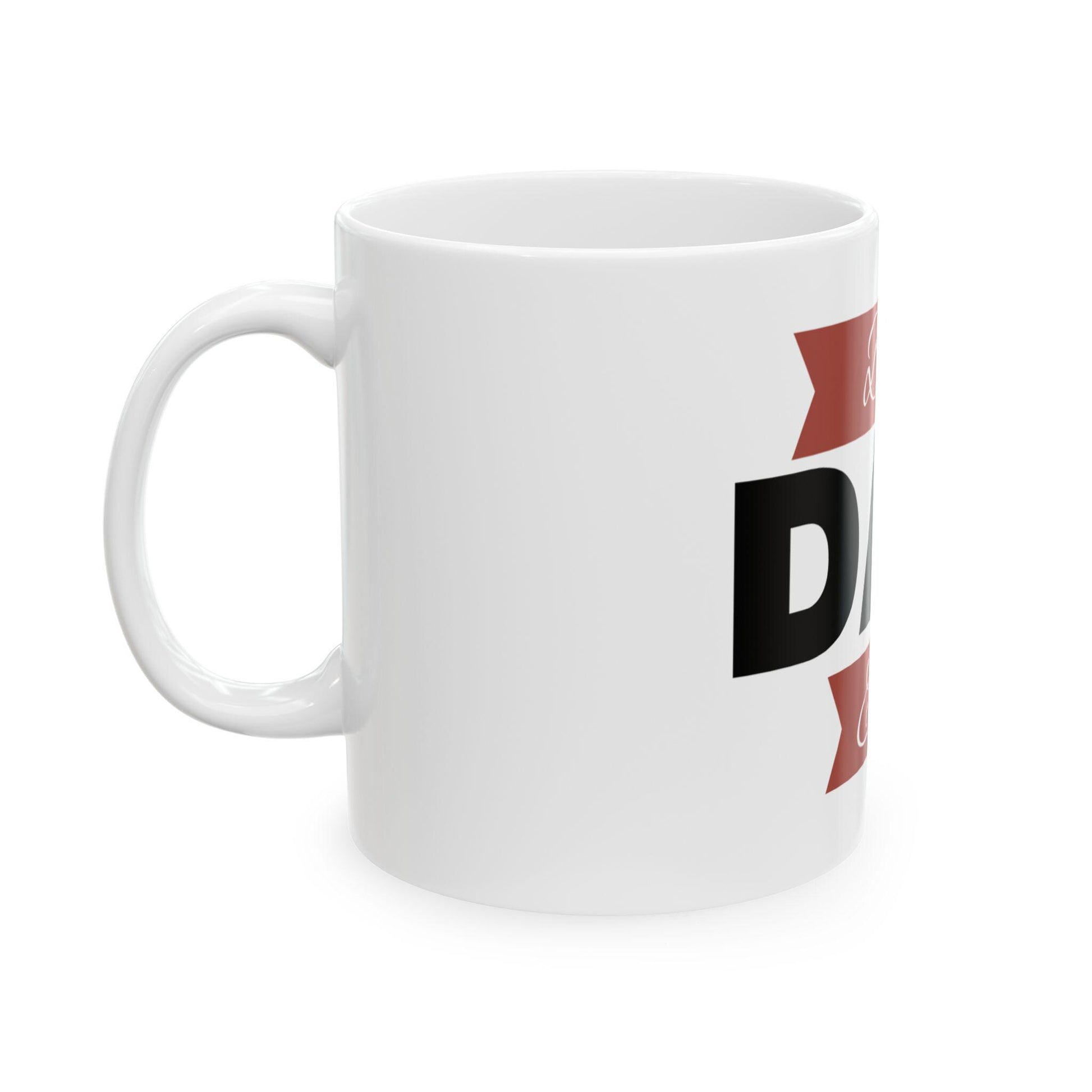 Best Dad Ever Ceramic Mug - Happy Fathers Day Gift from Mom  Family, 11oz  15oz Coffee Cup for Dad - Toddcraft