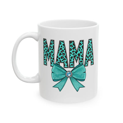 Mother's Day Ceramic Mug 11oz 15oz, Coquette Mama Cute Bow Design, Mom Day Gift & Mothers Day Cup for Mom - Toddcraft