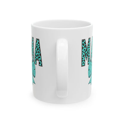 Mother's Day Ceramic Mug 11oz 15oz, Coquette Mama Cute Bow Design, Mom Day Gift & Mothers Day Cup for Mom - Toddcraft