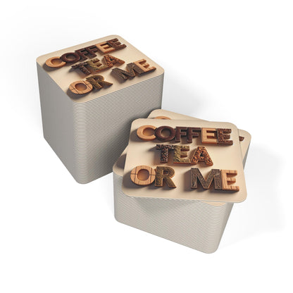 Personalized Coffee & Tea Coasters Set: Stylish Drinkware Protection for Home or Office (50/100 Pack) - Toddcraft