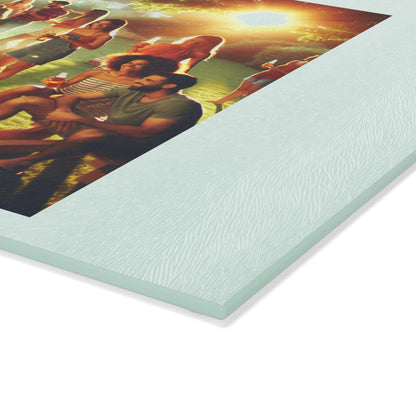 Personalized Glass Cutting Board for BBQ Enthusiasts - Unique Kitchen Gift for Dad's Birthday or Father's Day - Toddcraft