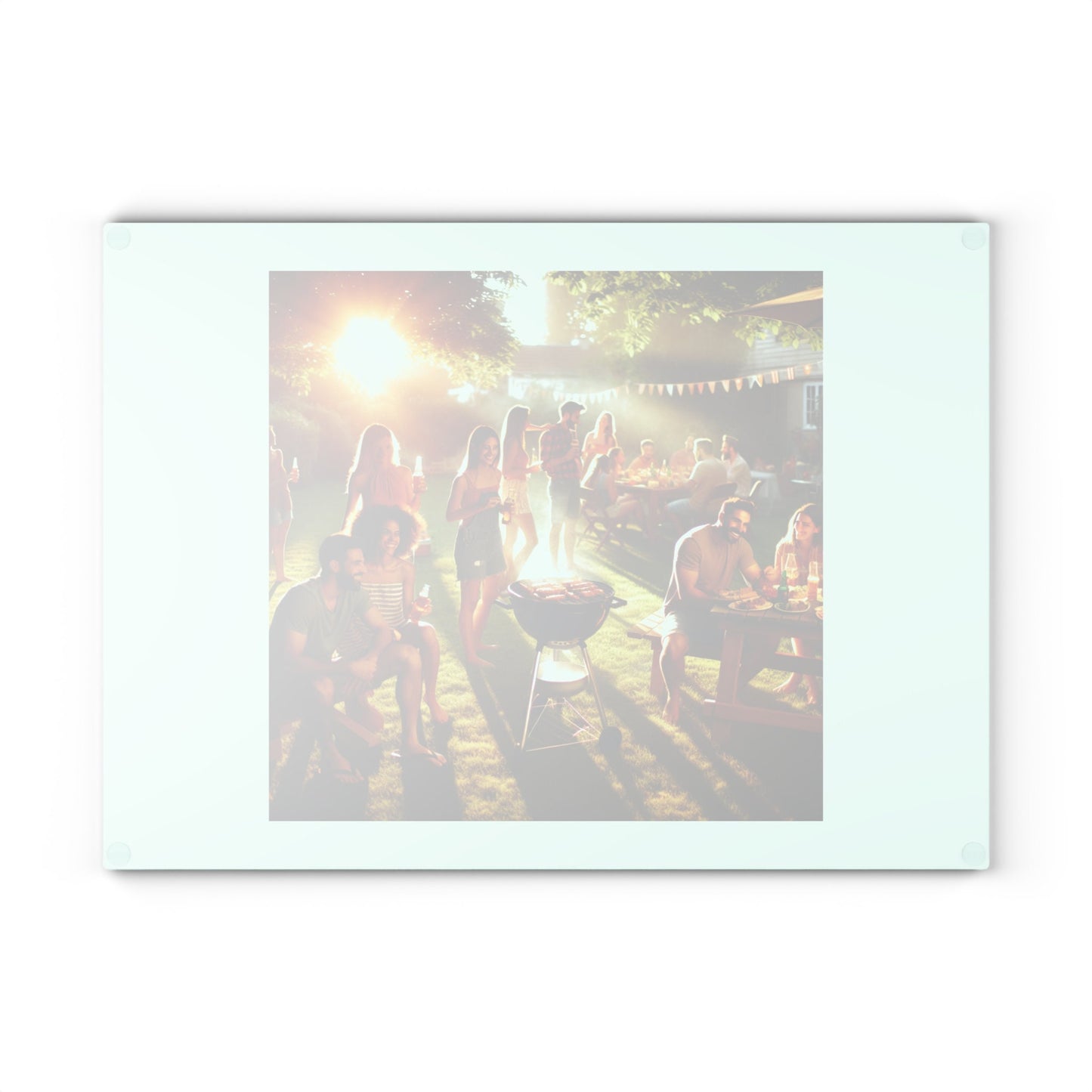 Personalized Glass Cutting Board for BBQ Enthusiasts - Unique Kitchen Gift for Dad's Birthday or Father's Day - Toddcraft