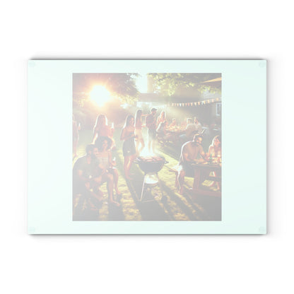 Personalized Glass Cutting Board for BBQ Enthusiasts - Unique Kitchen Gift for Dad's Birthday or Father's Day - Toddcraft