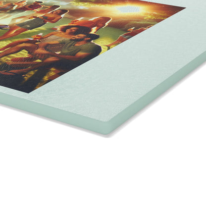 Personalized Glass Cutting Board for BBQ Enthusiasts - Unique Kitchen Gift for Dad's Birthday or Father's Day - Toddcraft