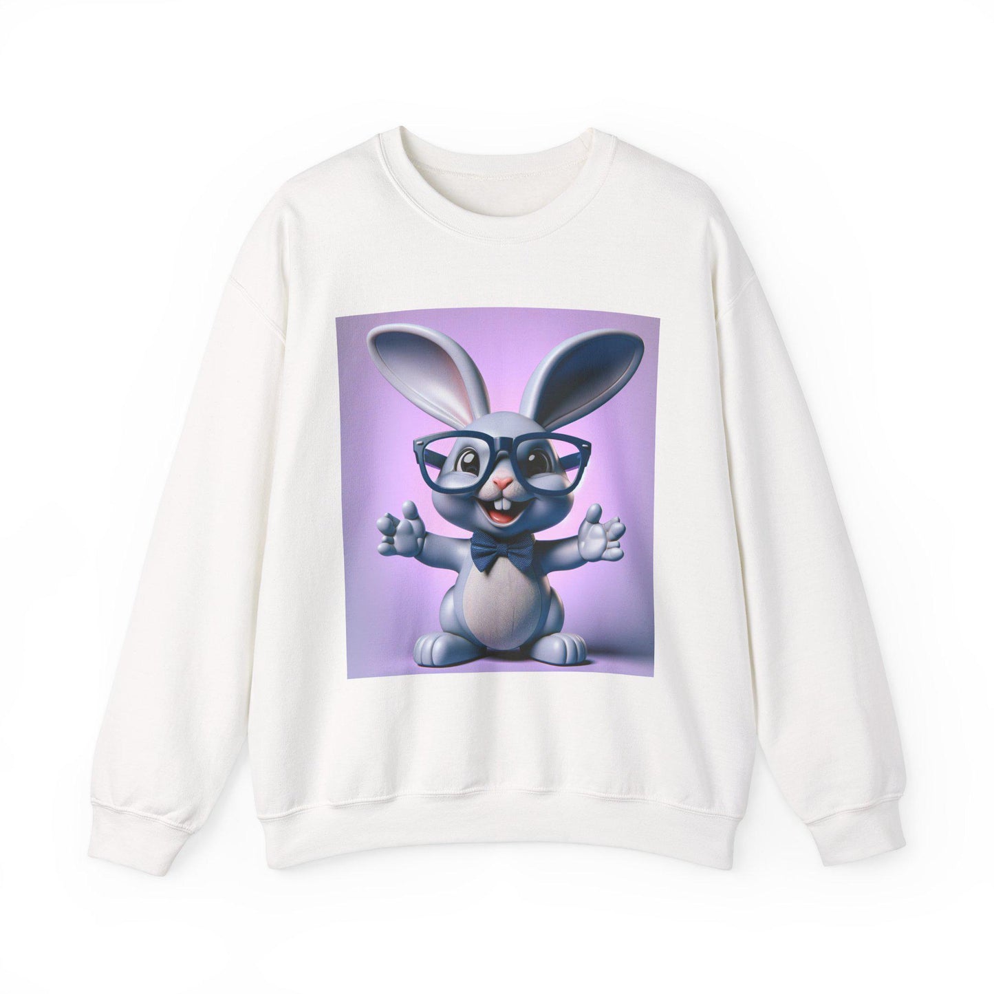 Adorable Easter Rabbit Pullover: Comfy Graphic Sweatshirt for Spring Casual Wear - Toddcraft