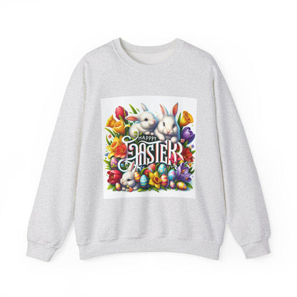 Floral Bunny Easter Sweatshirt - Unisex Crewneck Spring Holiday Pullover - Toddcraft