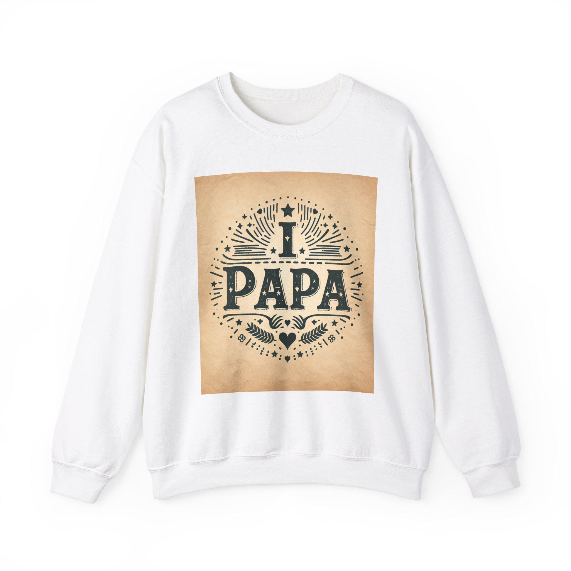 Personalized 'I Love Papa' Cozy Crewneck Sweatshirt - Comfy Father's Day Gift for Grandpa - Toddcraft