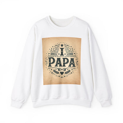 Personalized 'I Love Papa' Cozy Crewneck Sweatshirt - Comfy Father's Day Gift for Grandpa - Toddcraft