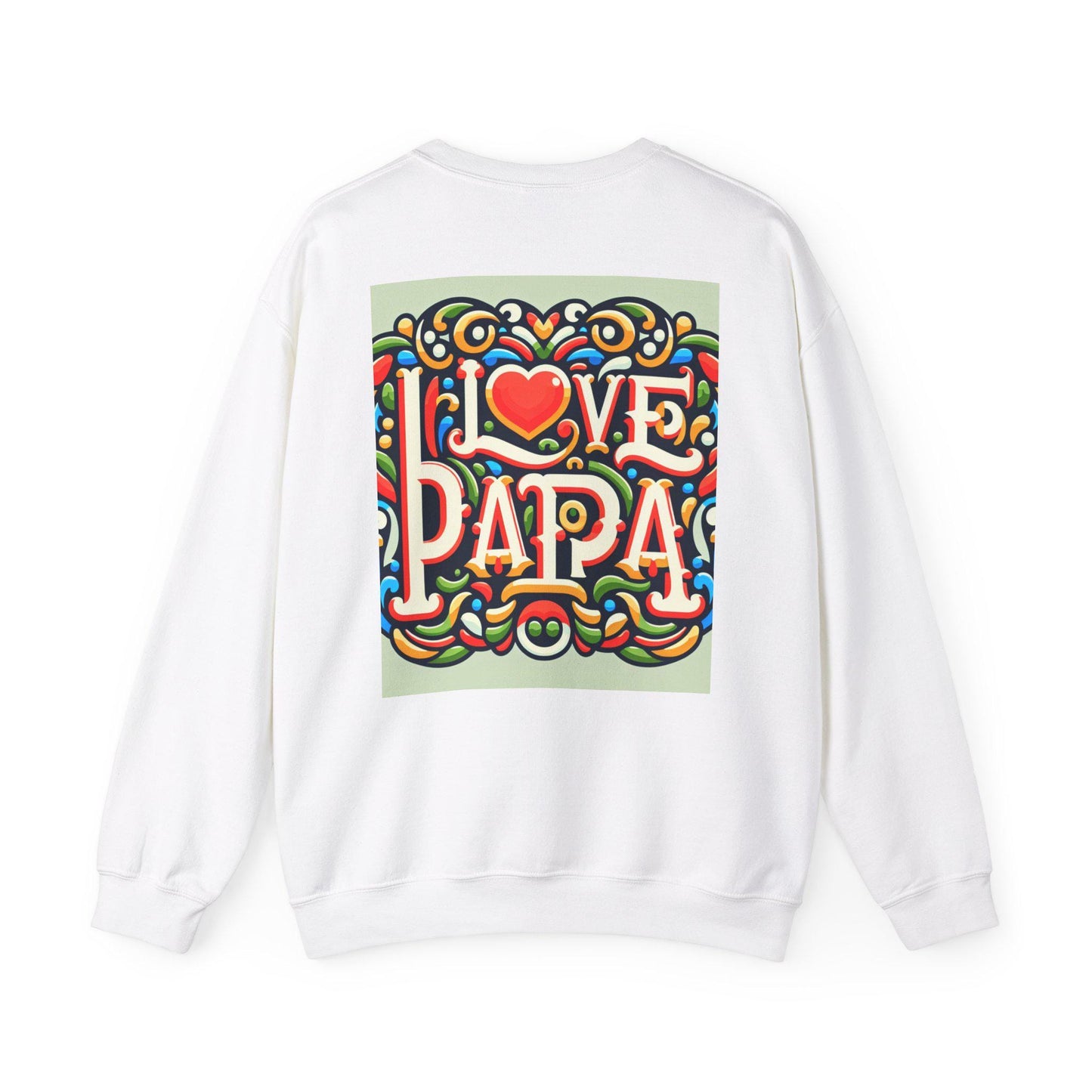 Personalized 'I Love Papa' Cozy Crewneck Sweatshirt - Comfy Father's Day Gift for Grandpa - Toddcraft