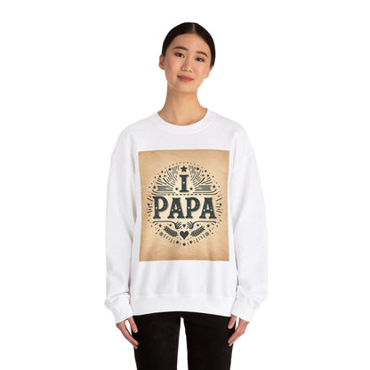 Personalized 'I Love Papa' Cozy Crewneck Sweatshirt - Comfy Father's Day Gift for Grandpa - Toddcraft