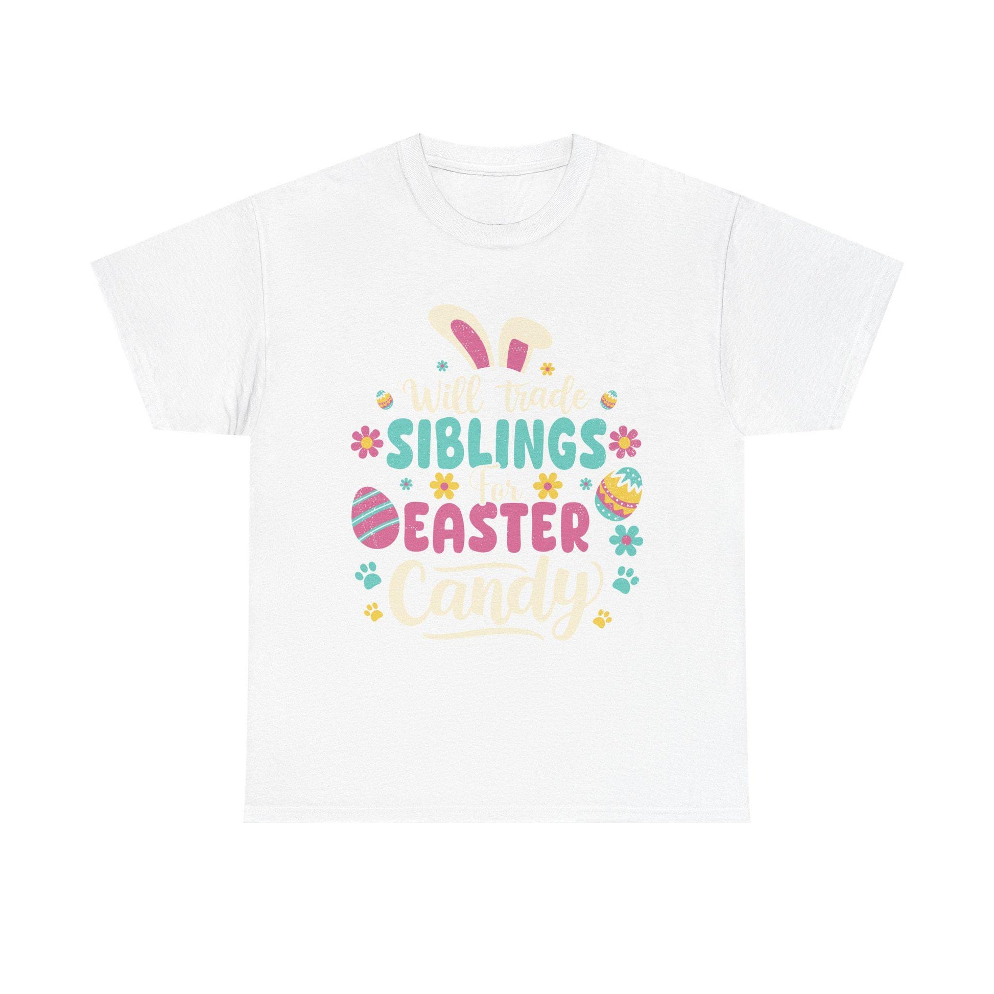 Easter Candy Trading Tee: Fun Family Spring Celebration Outfit for Siblings and Kids - Toddcraft