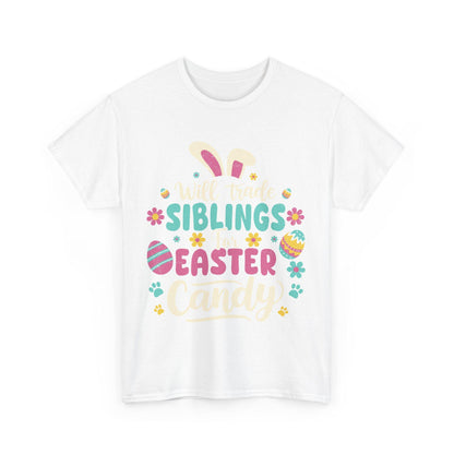 Easter Candy Trading Tee: Fun Family Spring Celebration Outfit for Siblings and Kids - Toddcraft