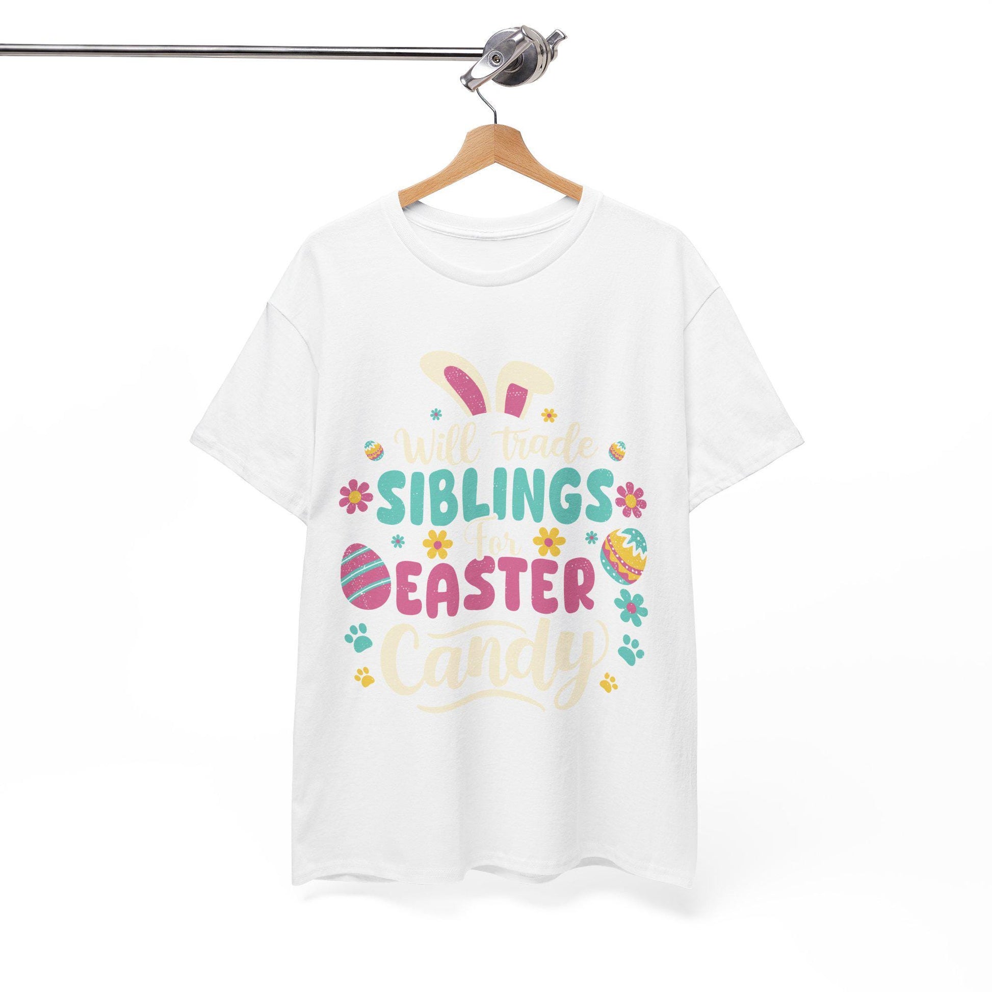 Easter Candy Trading Tee: Fun Family Spring Celebration Outfit for Siblings and Kids - Toddcraft