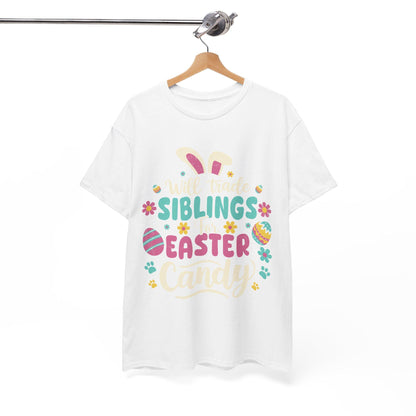 Easter Candy Trading Tee: Fun Family Spring Celebration Outfit for Siblings and Kids - Toddcraft