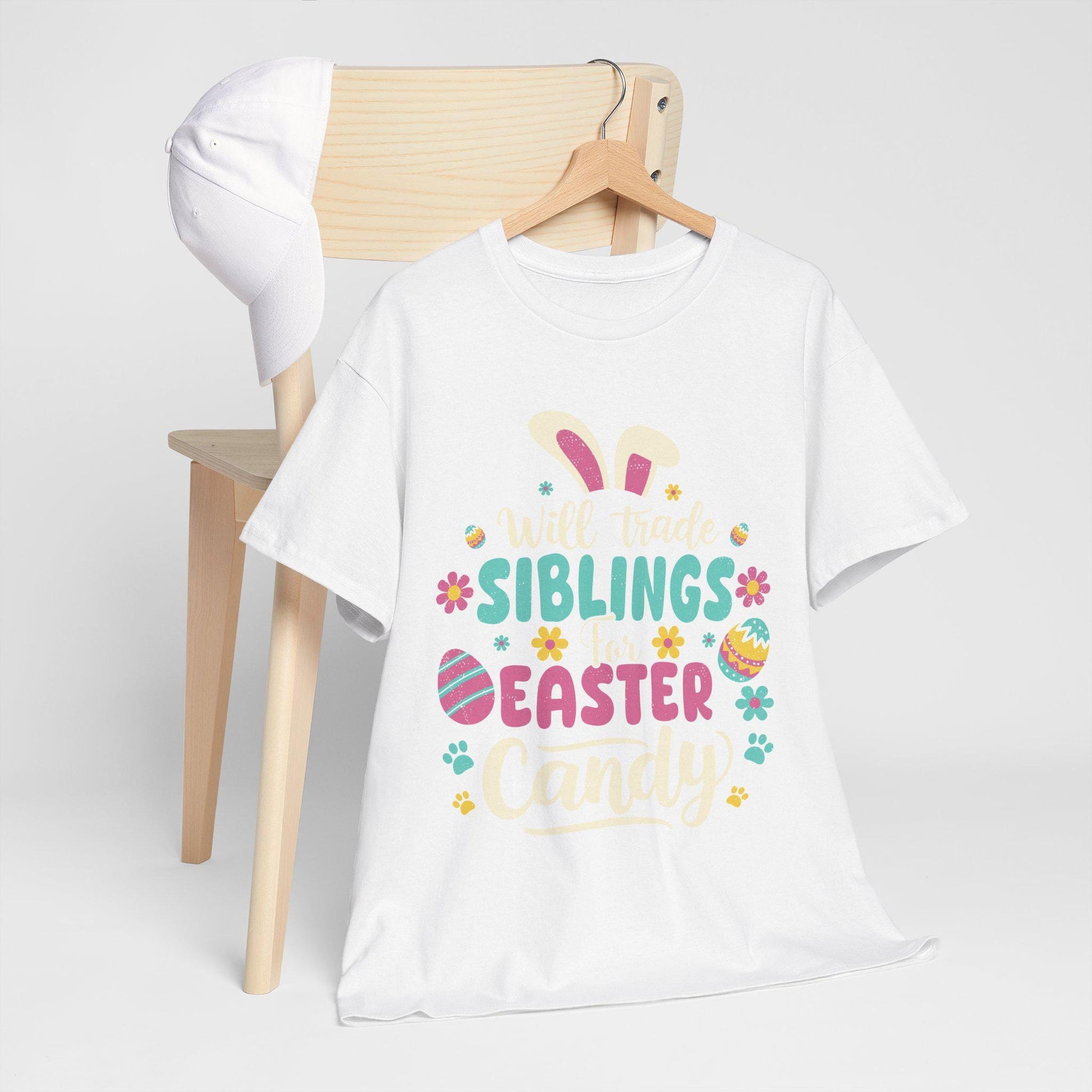 Easter Candy Trading Tee: Fun Family Spring Celebration Outfit for Siblings and Kids - Toddcraft