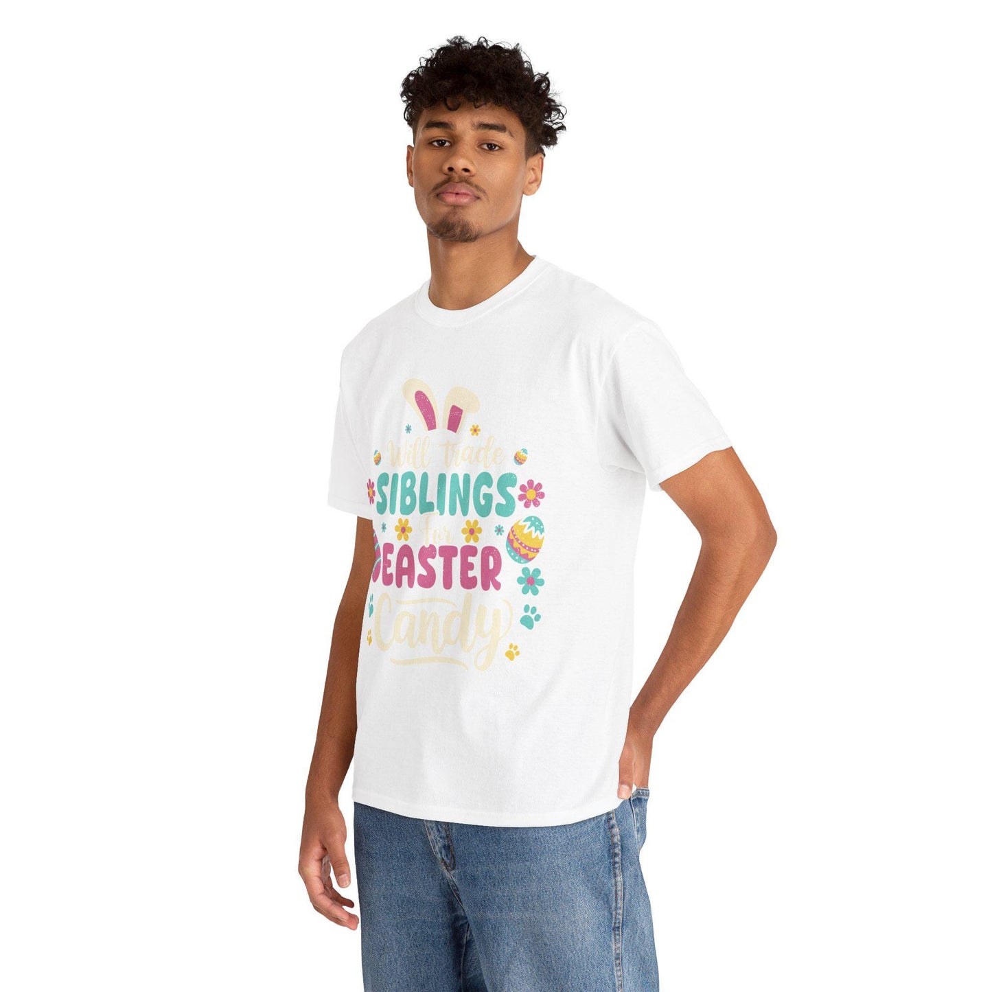Easter Candy Trading Tee: Fun Family Spring Celebration Outfit for Siblings and Kids - Toddcraft