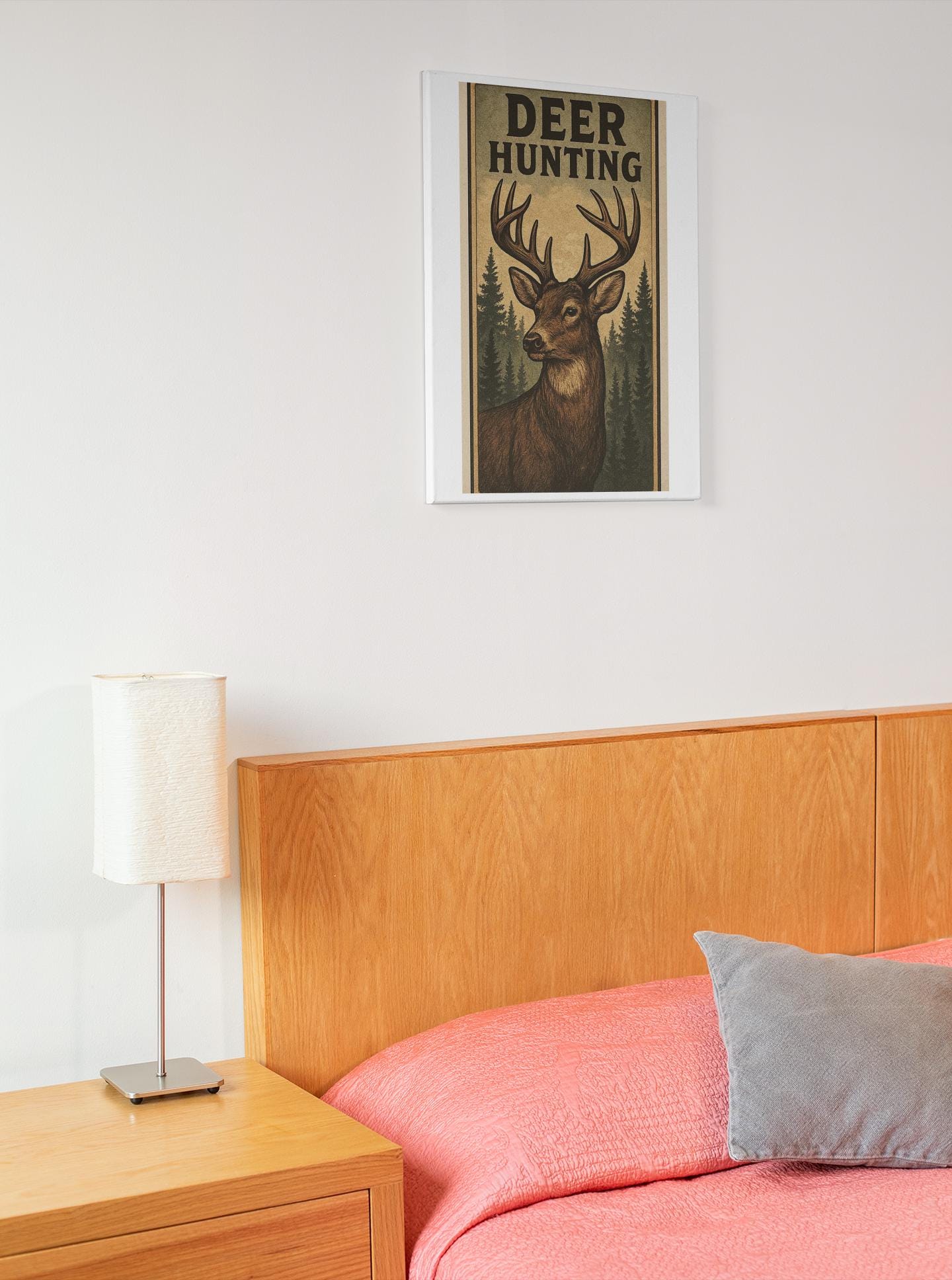 Deer Hunters Framed Vertical Poster - Nature Lover Gift for Dad, Grandpa, Son & Outdoorsman Wall Art - Toddcraft