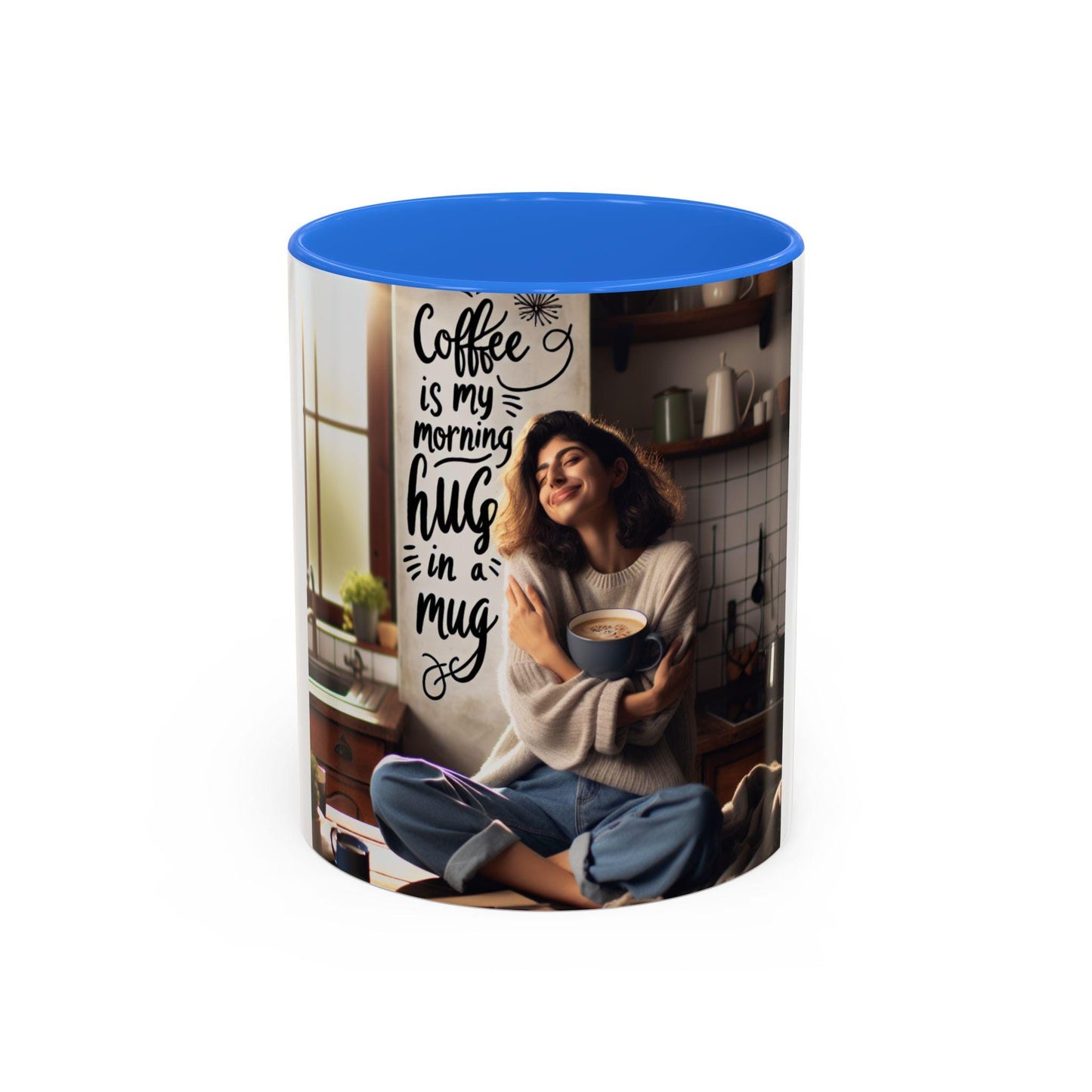 Coffee Mug for Morning Hug in a Mug - Colorful 11oz  15oz Gifts for Moms, Dads, Coffee Tea Lovers, Perfect Birthday & Holiday Present - Toddcraft