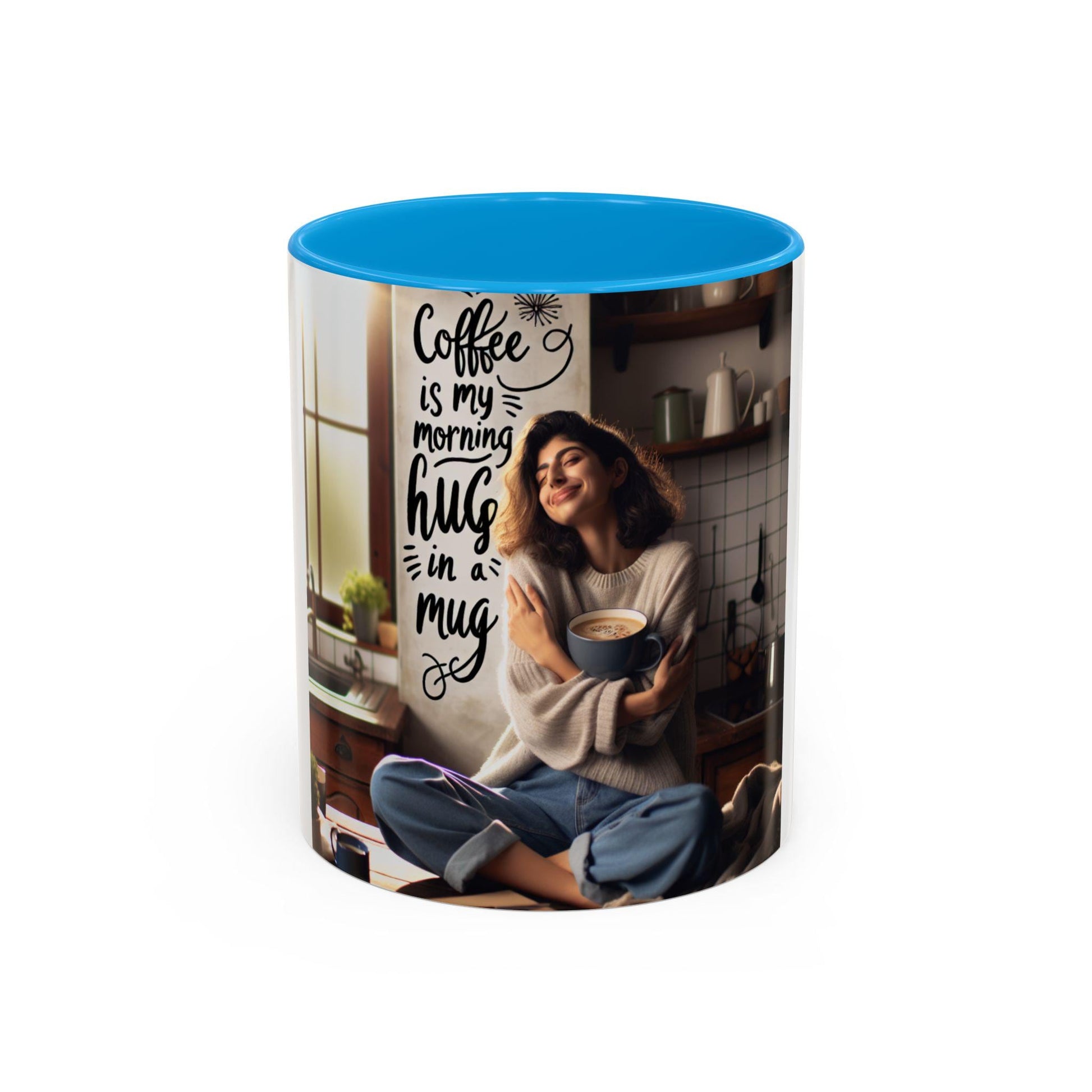 Coffee Mug for Morning Hug in a Mug - Colorful 11oz  15oz Gifts for Moms, Dads, Coffee Tea Lovers, Perfect Birthday & Holiday Present - Toddcraft