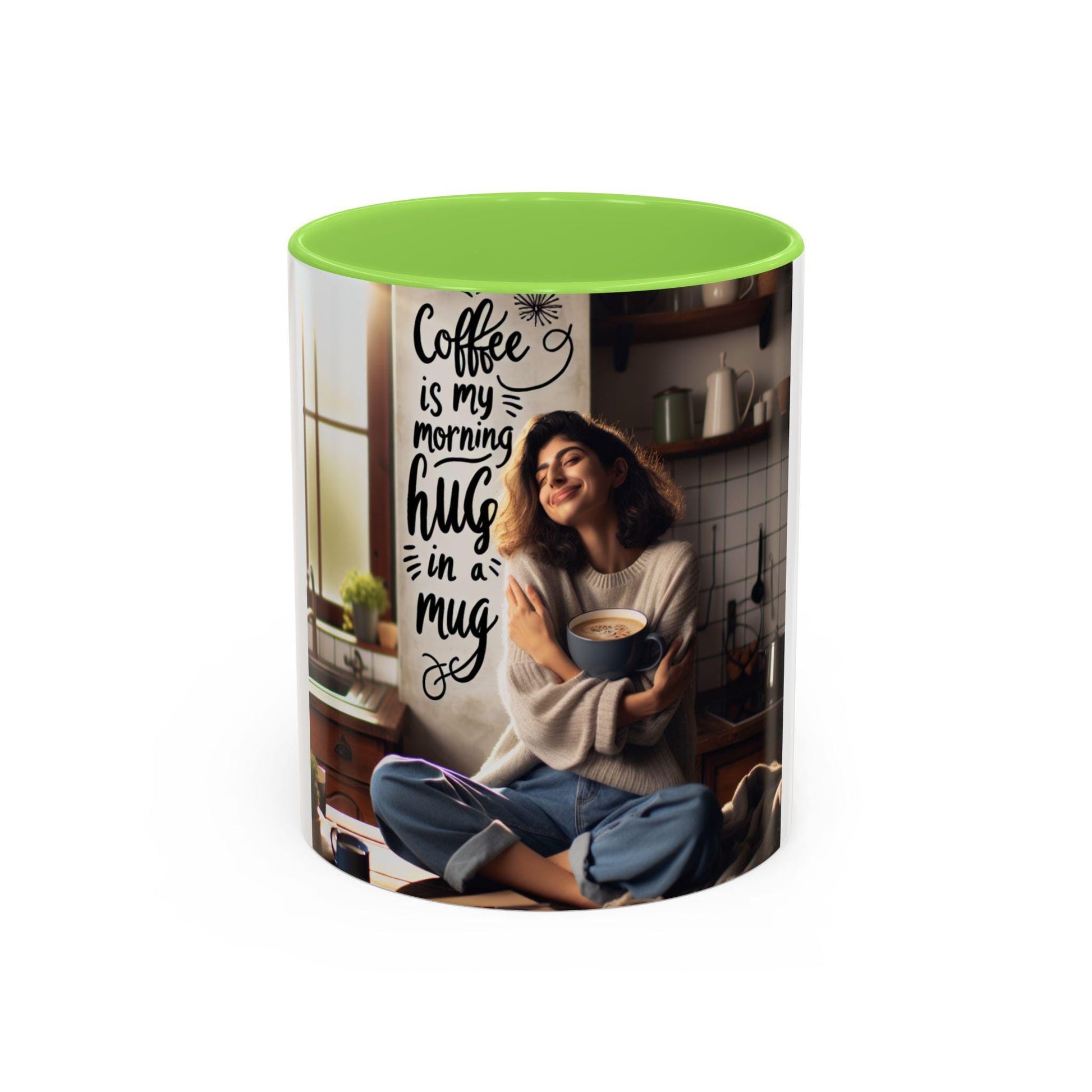 Coffee Mug for Morning Hug in a Mug - Colorful 11oz  15oz Gifts for Moms, Dads, Coffee Tea Lovers, Perfect Birthday & Holiday Present - Toddcraft