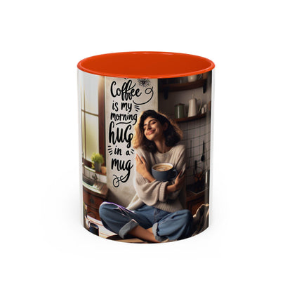 Coffee Mug for Morning Hug in a Mug - Colorful 11oz  15oz Gifts for Moms, Dads, Coffee Tea Lovers, Perfect Birthday & Holiday Present - Toddcraft