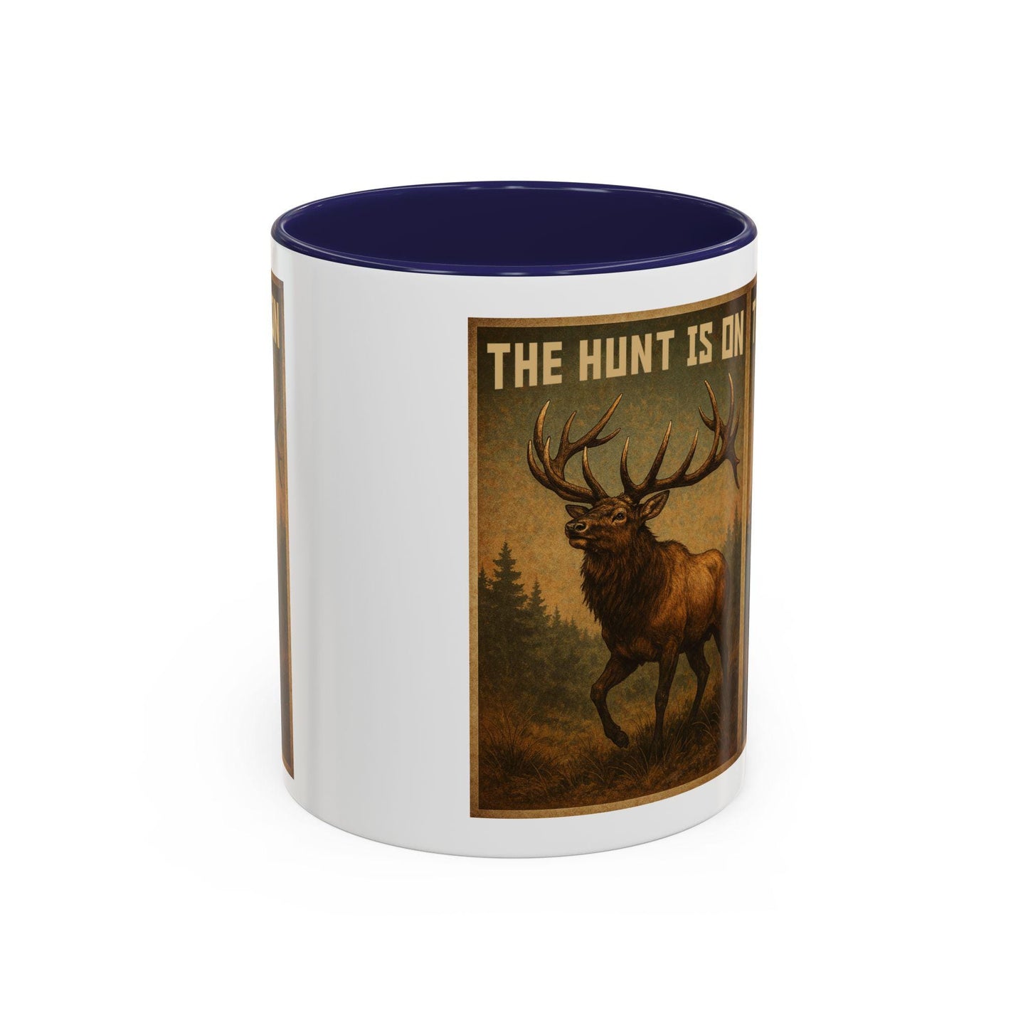 Deer Hunters Mug - The Hunt Is On Coffee Cup, 11oz & 15oz Accent Mug for Hunting Enthusiasts, Gift for Outdoorsmen - Toddcraft