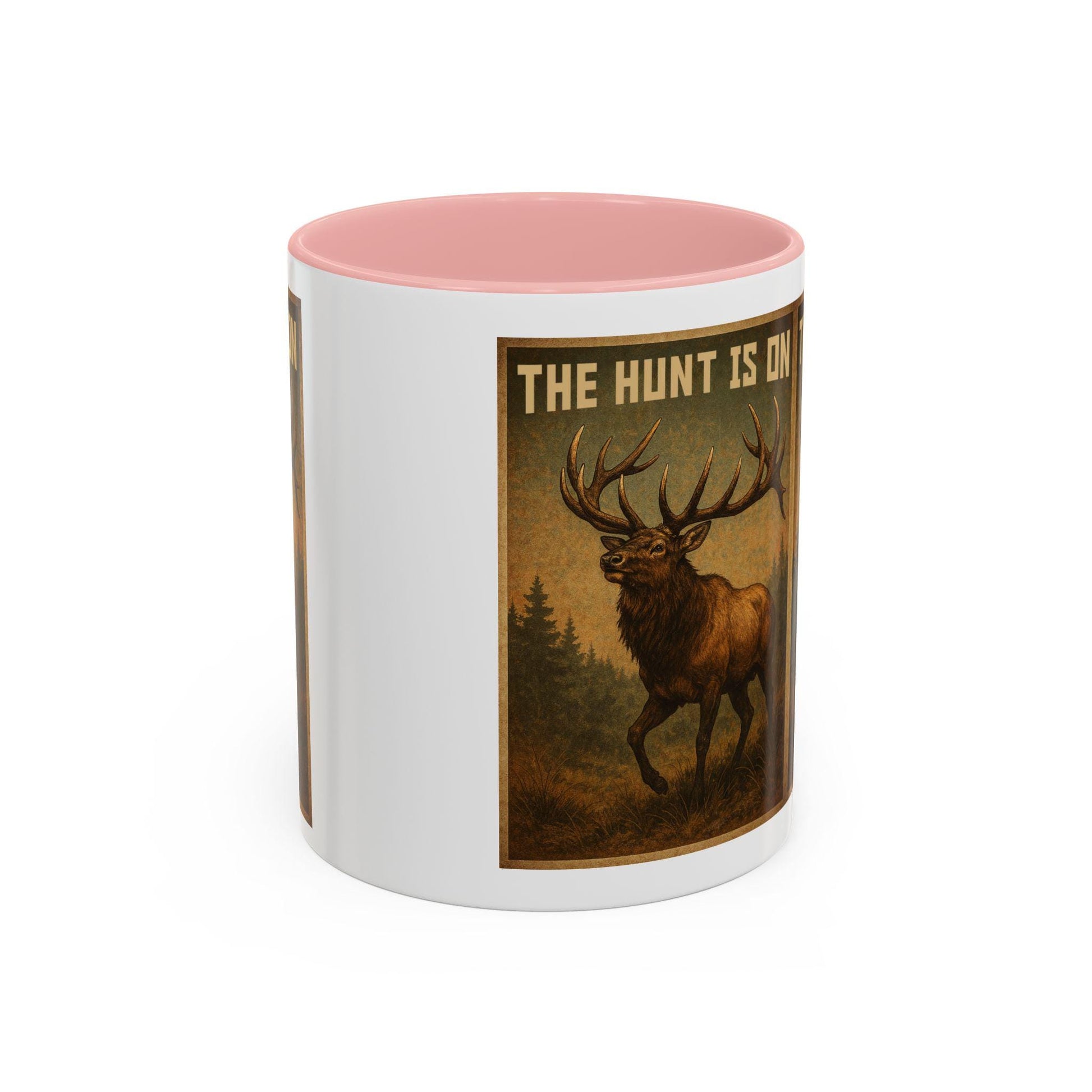 Deer Hunters Mug - The Hunt Is On Coffee Cup, 11oz & 15oz Accent Mug for Hunting Enthusiasts, Gift for Outdoorsmen - Toddcraft