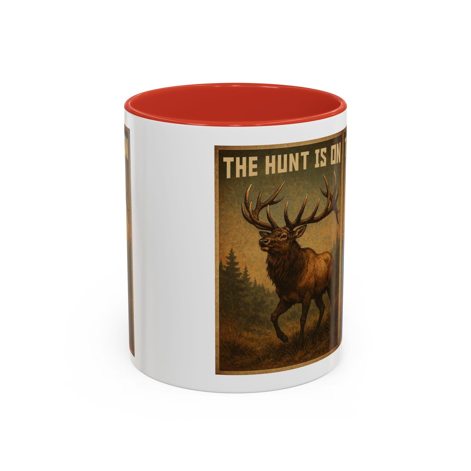 Deer Hunters Mug - The Hunt Is On Coffee Cup, 11oz & 15oz Accent Mug for Hunting Enthusiasts, Gift for Outdoorsmen - Toddcraft