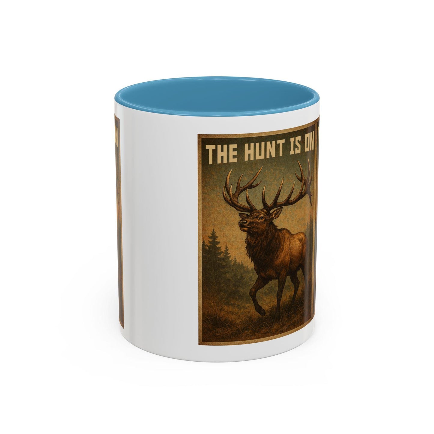 Deer Hunters Mug - The Hunt Is On Coffee Cup, 11oz & 15oz Accent Mug for Hunting Enthusiasts, Gift for Outdoorsmen - Toddcraft