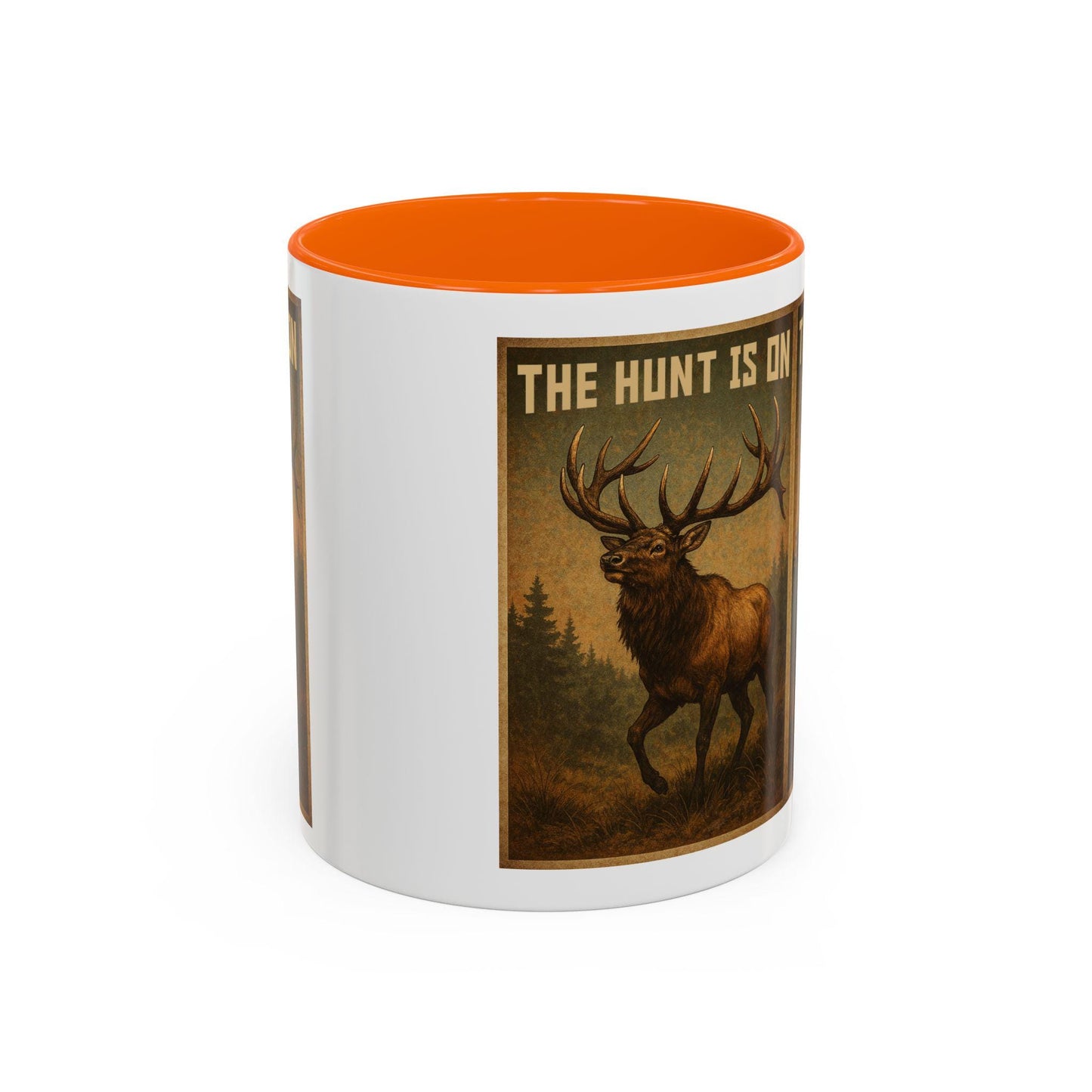 Deer Hunters Mug - The Hunt Is On Coffee Cup, 11oz & 15oz Accent Mug for Hunting Enthusiasts, Gift for Outdoorsmen - Toddcraft