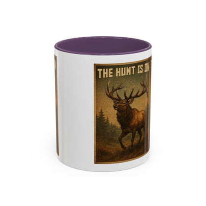 Deer Hunters Mug - The Hunt Is On Coffee Cup, 11oz & 15oz Accent Mug for Hunting Enthusiasts, Gift for Outdoorsmen - Toddcraft