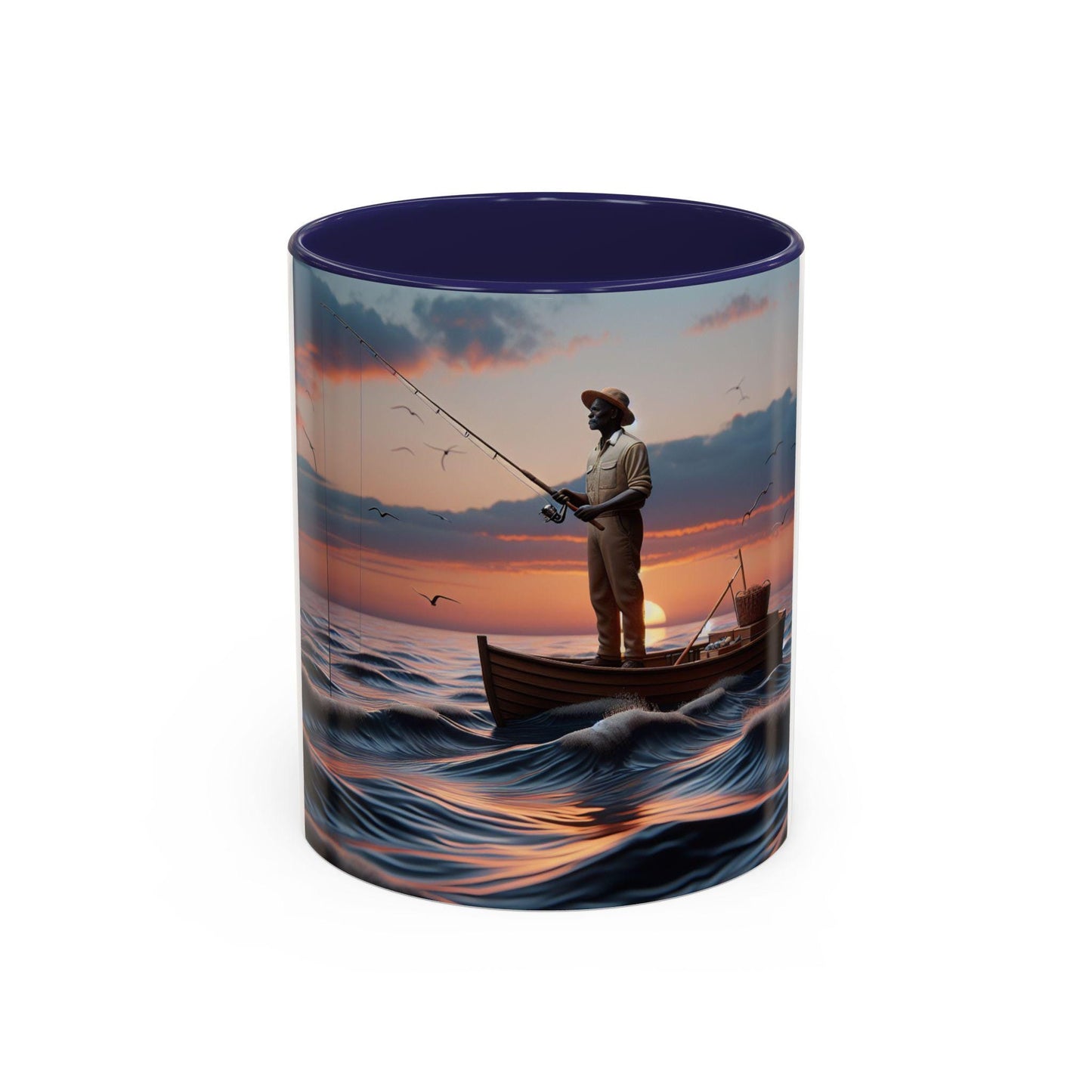 Stylish Accent Coffee Mug - Elegant Ceramic Cup for Hot Beverages (11 or 15 oz) - Toddcraft