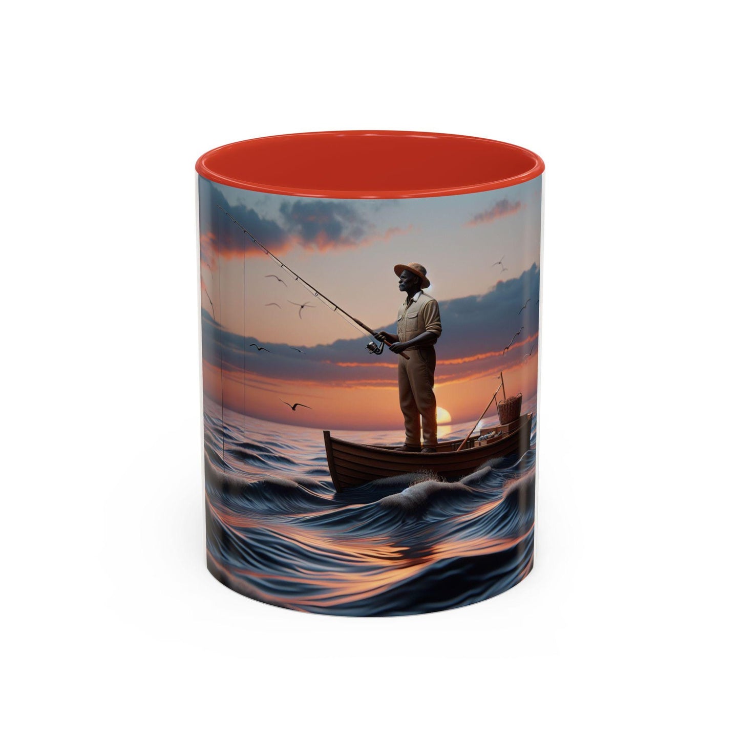 Stylish Accent Coffee Mug - Elegant Ceramic Cup for Hot Beverages (11 or 15 oz) - Toddcraft