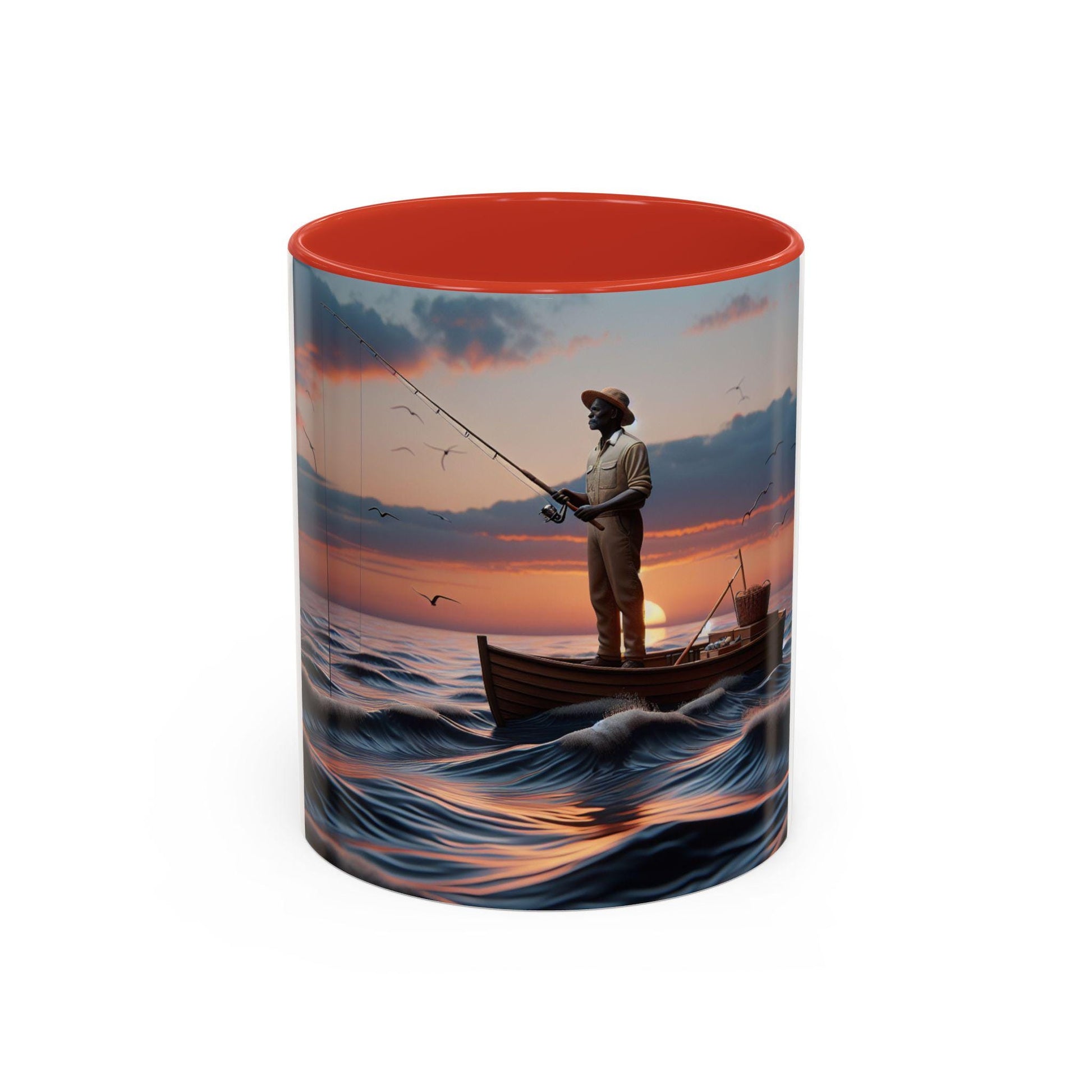 Stylish Accent Coffee Mug - Elegant Ceramic Cup for Hot Beverages (11 or 15 oz) - Toddcraft