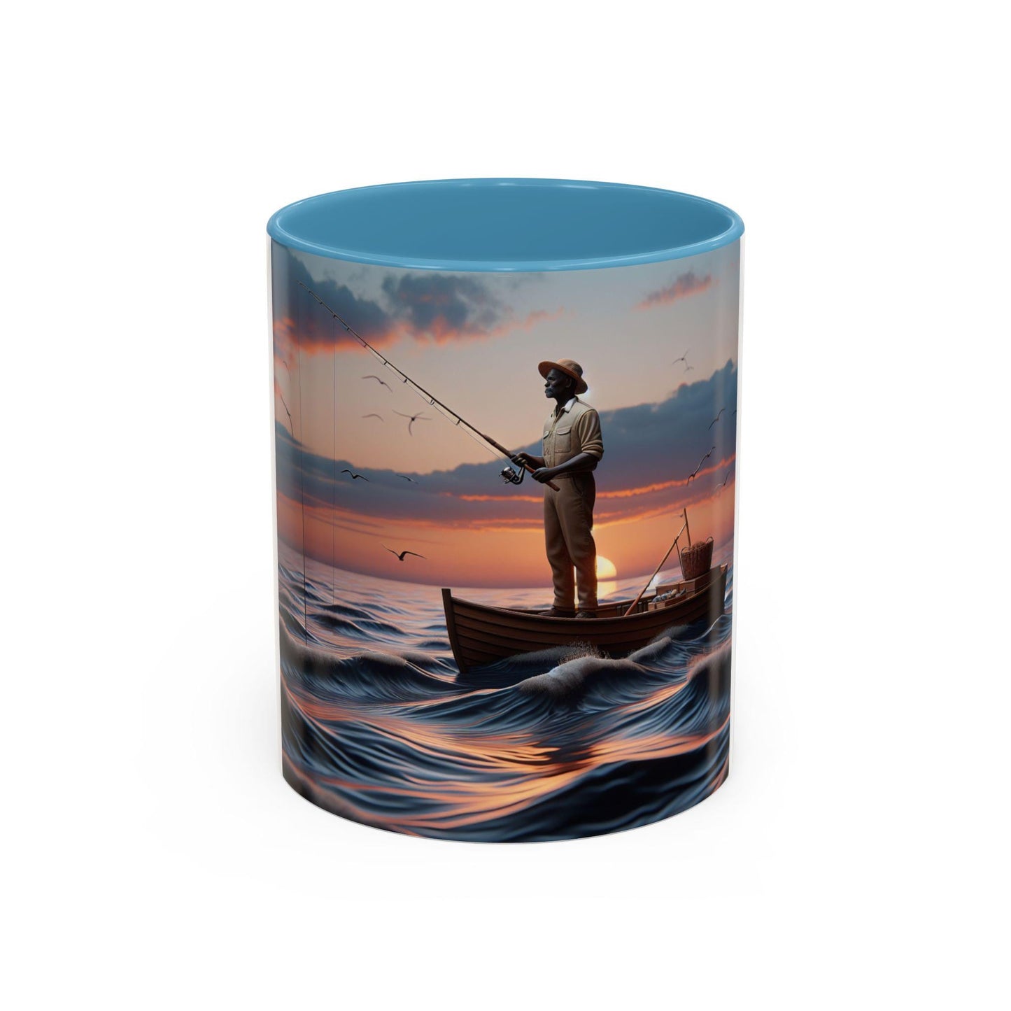 Stylish Accent Coffee Mug - Elegant Ceramic Cup for Hot Beverages (11 or 15 oz) - Toddcraft