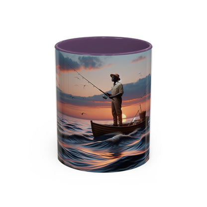 Stylish Accent Coffee Mug - Elegant Ceramic Cup for Hot Beverages (11 or 15 oz) - Toddcraft