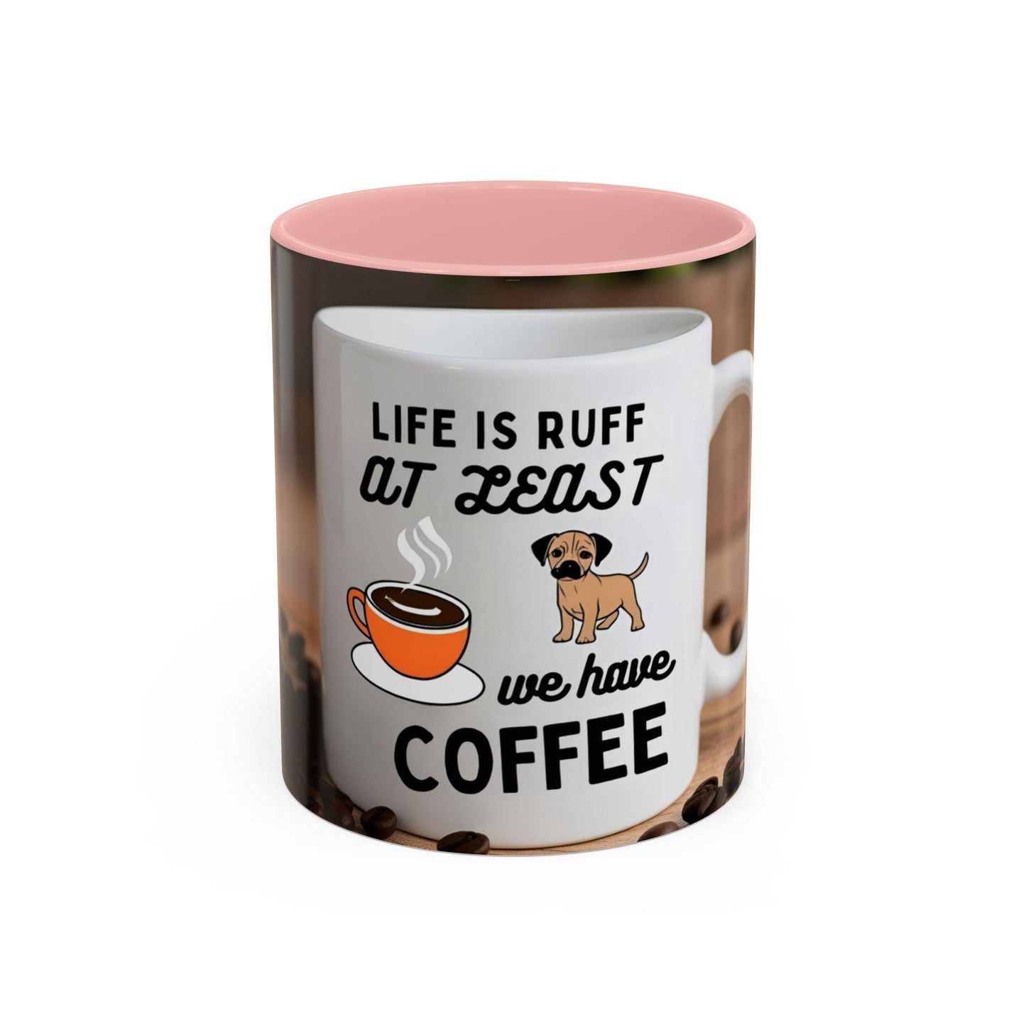 Adorable Canine-Themed Ceramic Cup for Dog Enthusiasts - Life is Ruff Coffee Mug - Toddcraft