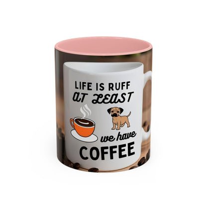 Adorable Canine-Themed Ceramic Cup for Dog Enthusiasts - Life is Ruff Coffee Mug - Toddcraft