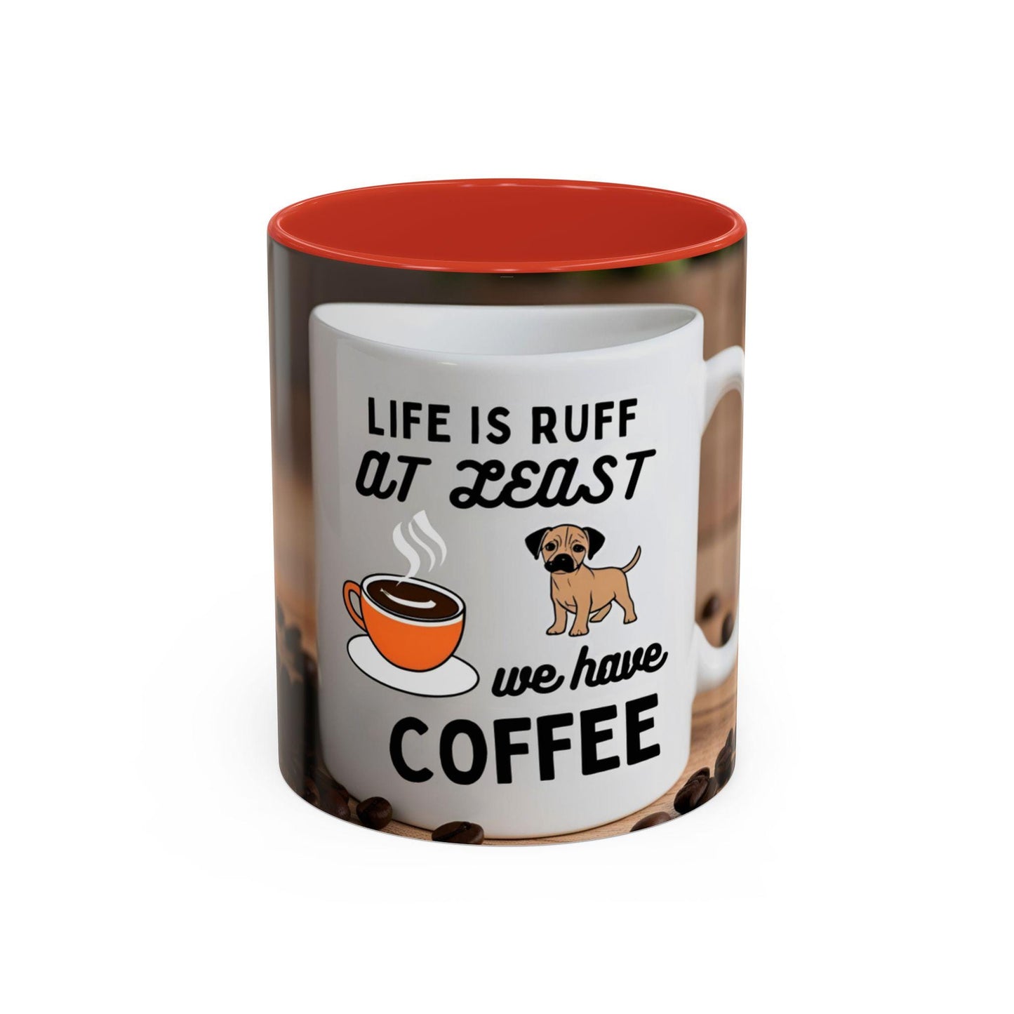 Adorable Canine-Themed Ceramic Cup for Dog Enthusiasts - Life is Ruff Coffee Mug - Toddcraft