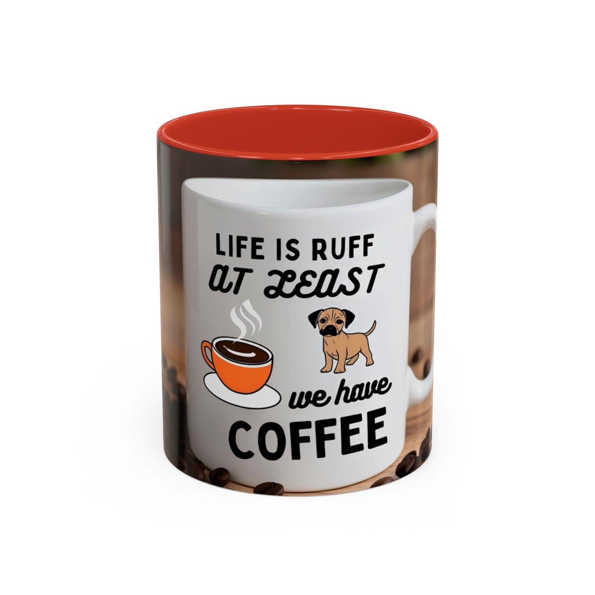 Adorable Canine-Themed Ceramic Cup for Dog Enthusiasts - Life is Ruff Coffee Mug - Toddcraft