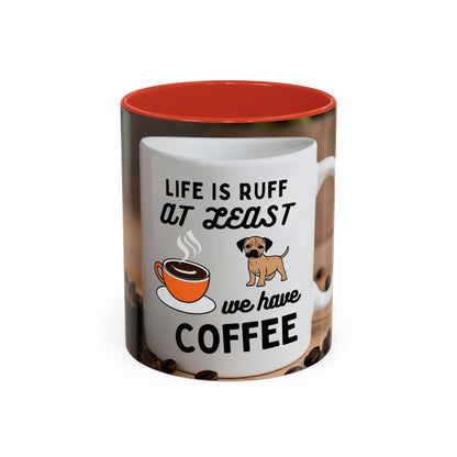 Adorable Canine-Themed Ceramic Cup for Dog Enthusiasts - Life is Ruff Coffee Mug - Toddcraft
