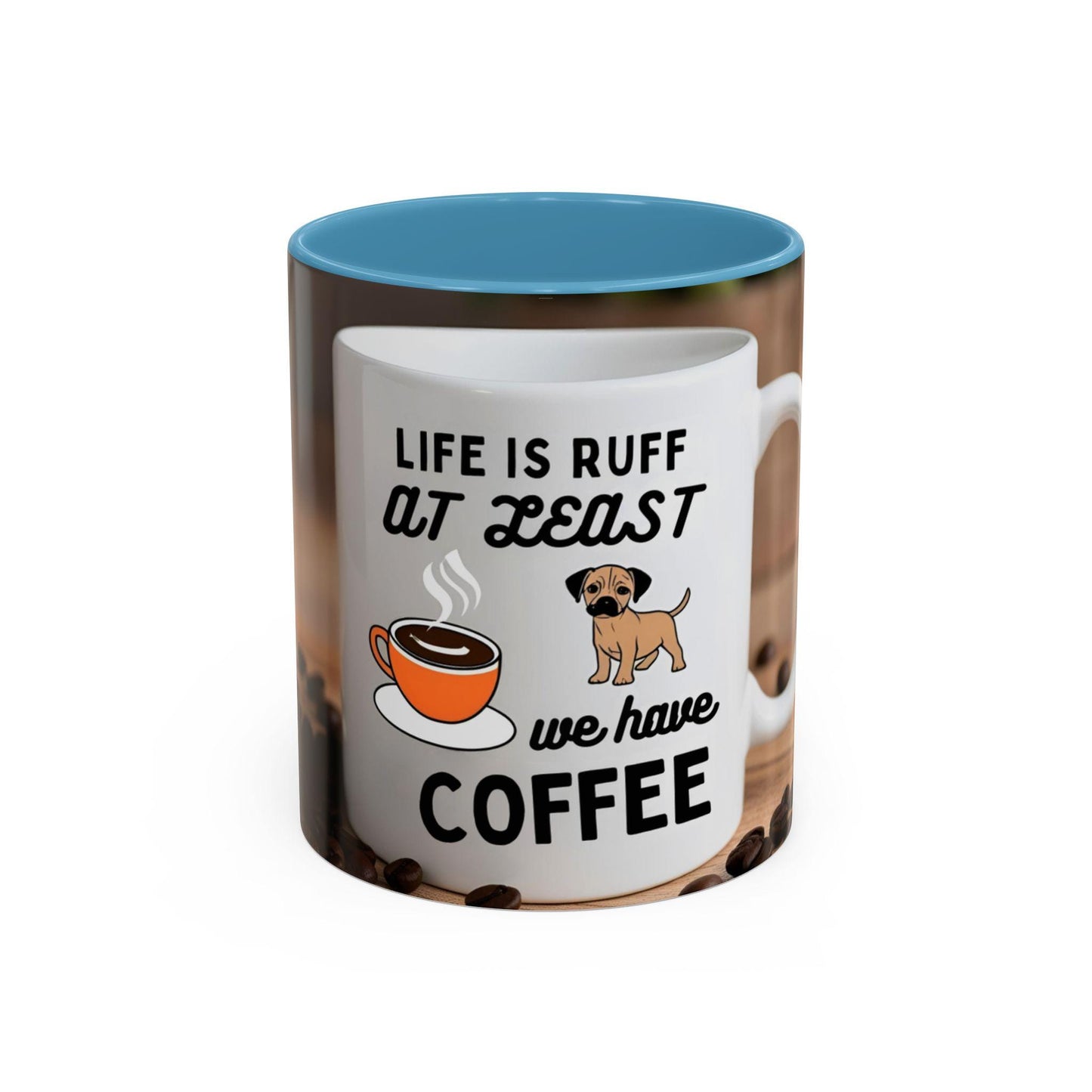 Adorable Canine-Themed Ceramic Cup for Dog Enthusiasts - Life is Ruff Coffee Mug - Toddcraft