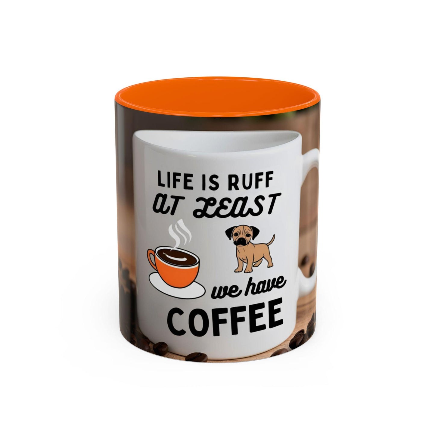 Adorable Canine-Themed Ceramic Cup for Dog Enthusiasts - Life is Ruff Coffee Mug - Toddcraft