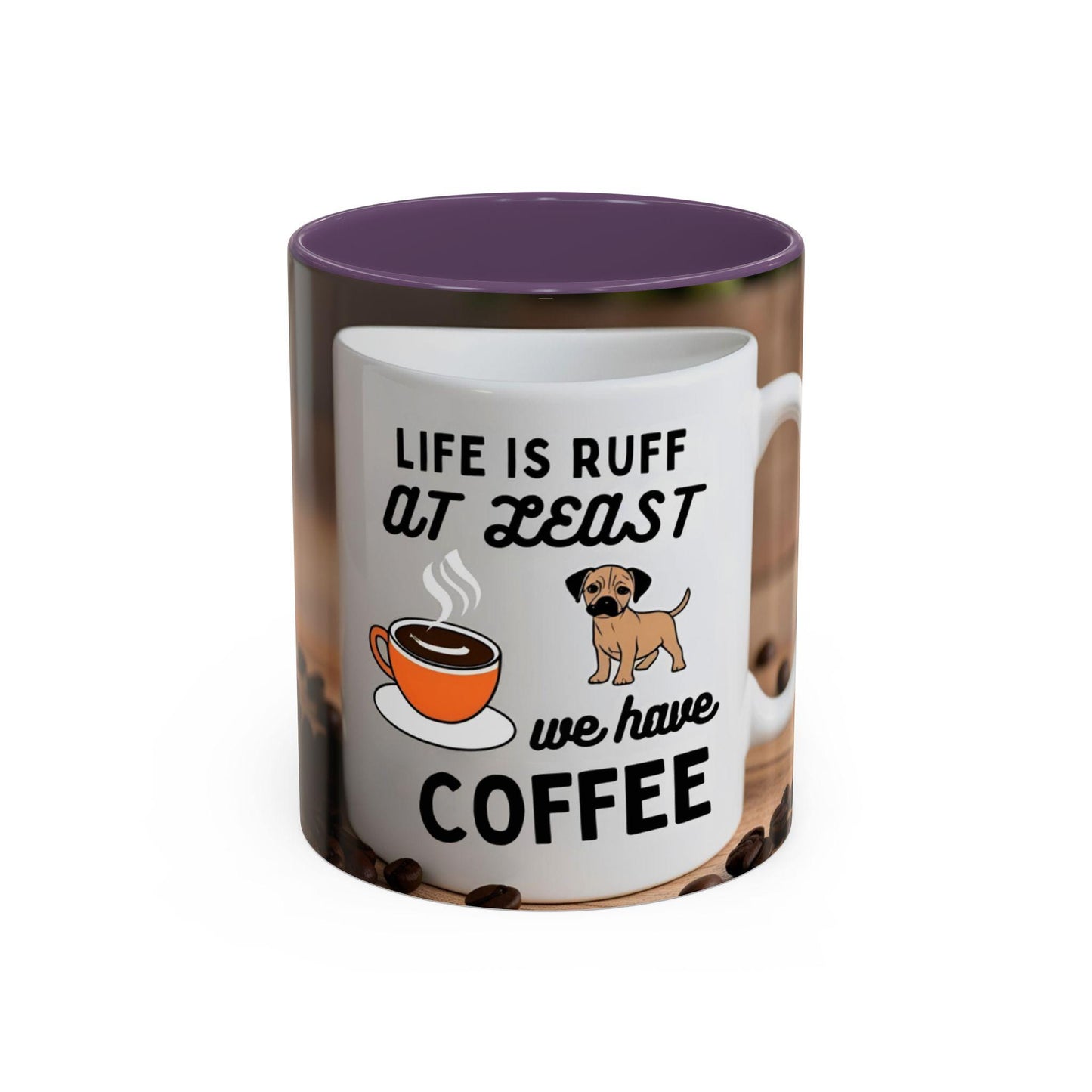 Adorable Canine-Themed Ceramic Cup for Dog Enthusiasts - Life is Ruff Coffee Mug - Toddcraft