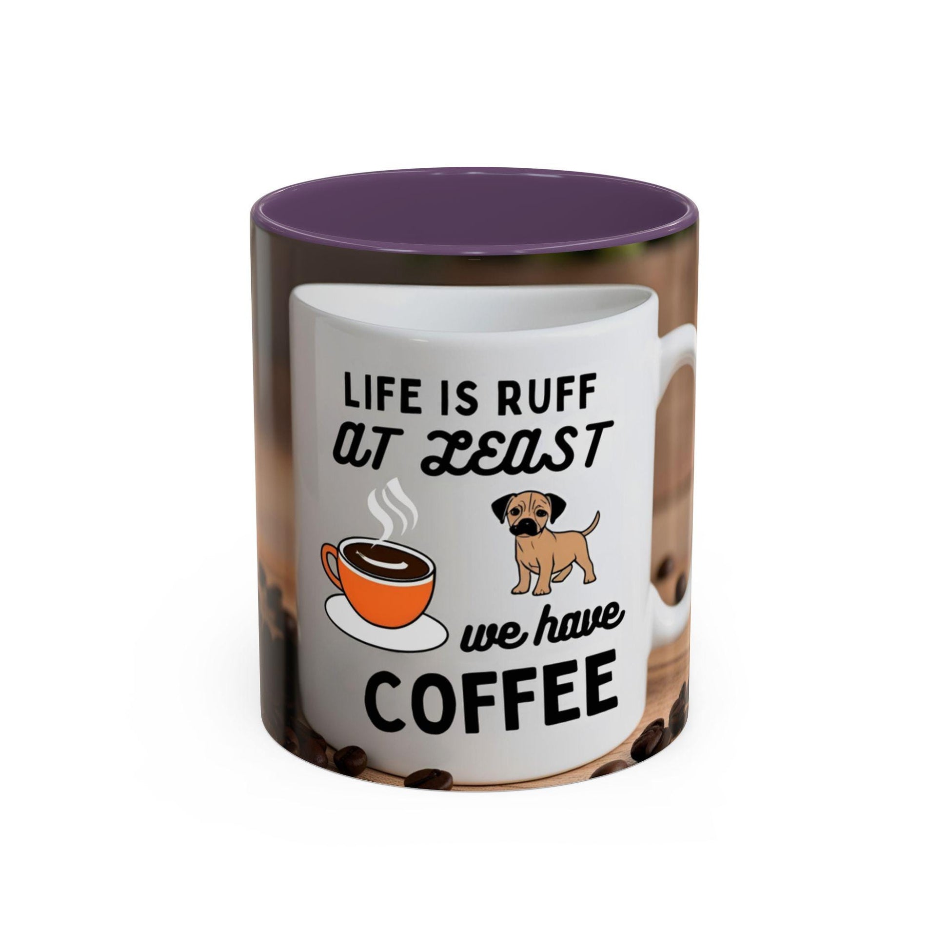 Adorable Canine-Themed Ceramic Cup for Dog Enthusiasts - Life is Ruff Coffee Mug - Toddcraft