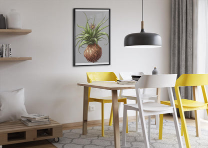 Botanical Plant Wall Art Framed Vertical Poster, Nature-Inspired Home Decor, Green Leaf Print, Modern Botanical Illustration - Toddcraft