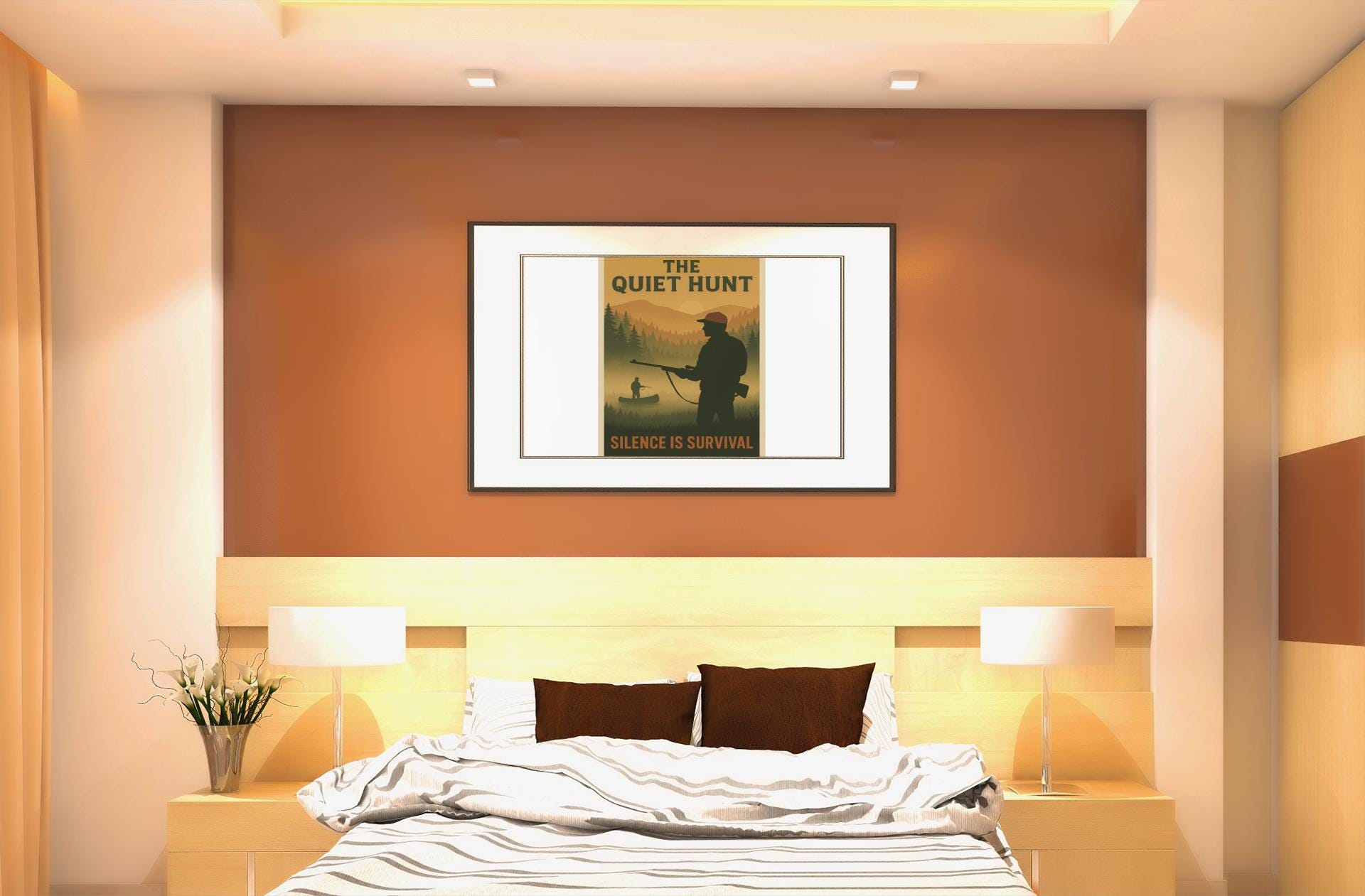 Buck Hunter Framed Vertical Poster - Elegant Custom Wall Art for Home, Office & Gallery Decor, Rustic Nature Print - Toddcraft